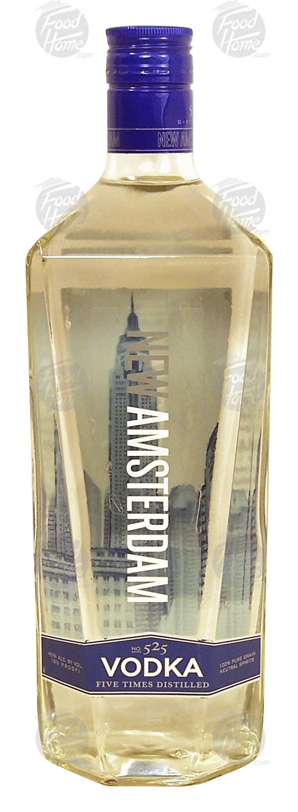 New Amsterdam No. 525 vodka, 5 times distilled, 40% alc. by vol. Full-Size Picture